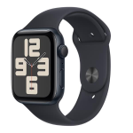 Apple Watch SE (GPS) - 2ª generazione - 40 mm - midnight aluminum - smartwatch con fascia sportiva - fluoroelastomero - midnight - dimensione della fascia: M/L - 32 GB - Wi-Fi, Bluetooth - 26.4 g
